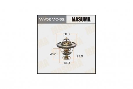 Термостат MITSUBISHI LANCER, COLT 2005-2012 (WV56MC-82) MASUMA WV56MC82 (фото 1)