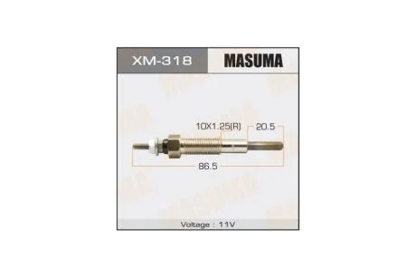 Свеча накала PM-164 /4D56 (XM-318) MASUMA 'XM318