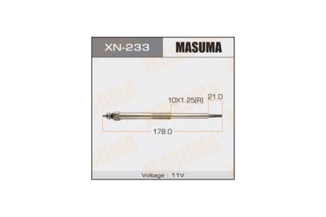 Свеча накала YD25 NISSAN MURANO III (XN-233) MASUMA XN233