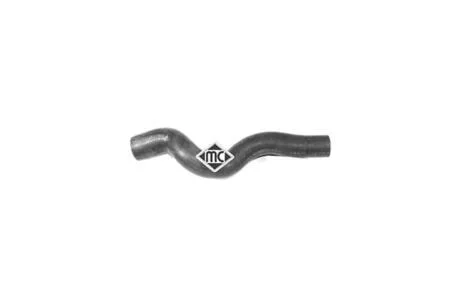 Патрубок радіатора верх Peugeot 206 1.4HDI (98-) Metalcaucho '09184