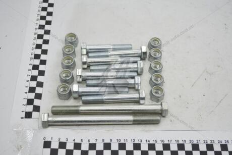 Болт 12х1,25х70/80/150 реактивної тяги 2101 цинк (к-т 10бт+10 с/к гай) BS AUTO Метизи Метиз 'KIT18