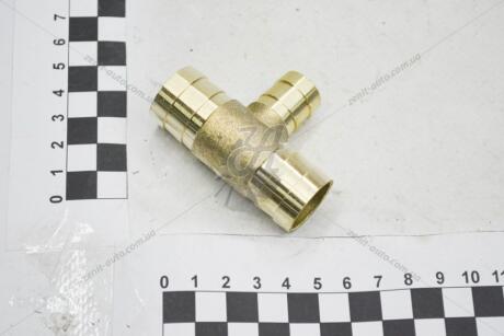 Трійник сполучний (трубка) 22/16/22мм бронза BS AUTO Метизи Метиз 'LTN221622TR