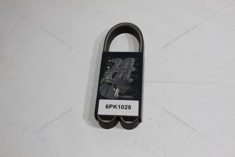 Ремінь поліклиновий (тефлон) VW Passat B8 1.6, 2.0d, Tiguan (10-) 2.0d MICHELIN '6PK1028