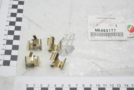 Пластини прижимні торм колодок передн Lancer X Outlander II III MITSUBISHI MR493177