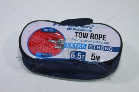 Трос стрічковий, з металевими гачками 5,5т, 5м.,у сумці MOLDER 'MA21555