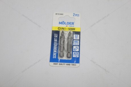 Набір біт PH1x50мм (к-т 2шт) (блістер) MOLDER 'MT7015002