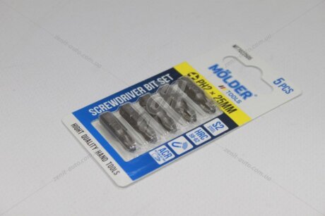 Набір біт PH2x25мм (к-т 5шт) (блістер) MOLDER 'MT7022505