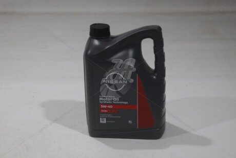 Фото 1 - олива моторна A3/B4 5W-40 5L (KE900-90042) NISSAN 'KE90090042 Олива моторна A3/B4 5W-40 5L (KE900-90042) NISSAN 'KE90090042 (фото 1)