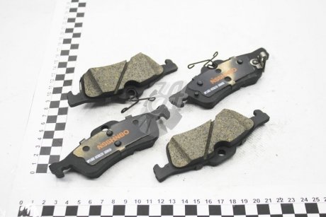 Колодки тормозные дисковые задние Toyota Yaris 1.3, 1.4, 1.5 (10-)/Honda Civic 1.4, 1.8, 2.2 (12-) NISSHINBO NP1068 (фото 1)