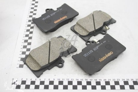 Колодки тормозные дисковые передние Lexus GS 300, 430, 450h 3.0, 4.5 (05-11) NISSHINBO NP1106 (фото 1)