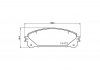 Колодки тормозные дисковые передние Strong Ceramic Lexus RX 350, 450 (08-)/Lexus NX 200t, 300h (14-)/RAV-4 2.0 (15-) NISSHINBO NP1109SC (фото 1)