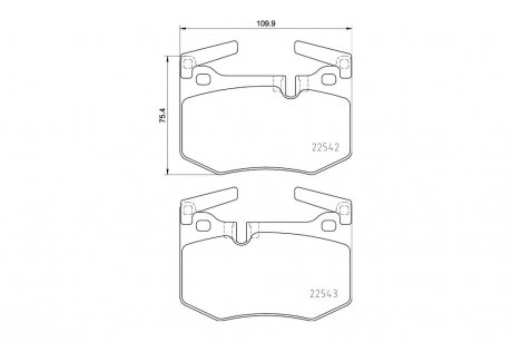 Колодки тормозные дисковые задние Lexus GS (11-), RC (14-) NISSHINBO NP1147 (фото 1)