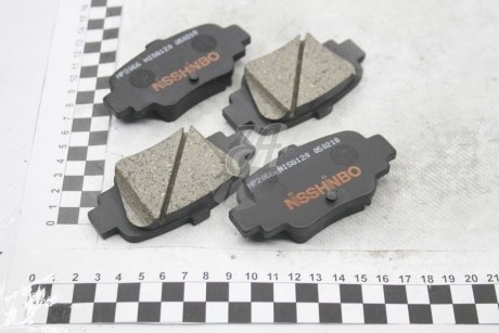 Колодки тормозные дисковые задние Nissan Micra 1.0, 1.3 (92-00) NISSHINBO NP2066 (фото 1)