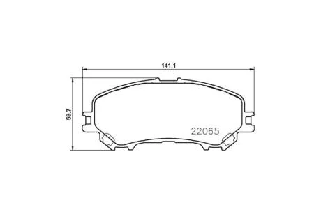 Колодки тормозные дисковые передние Renault Kadjar (15-) NISSHINBO NP2074