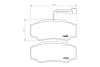 Колодки тормозные дисковые задние Nissan Cabstar (06-13) NISSHINBO NP2089 (фото 2)