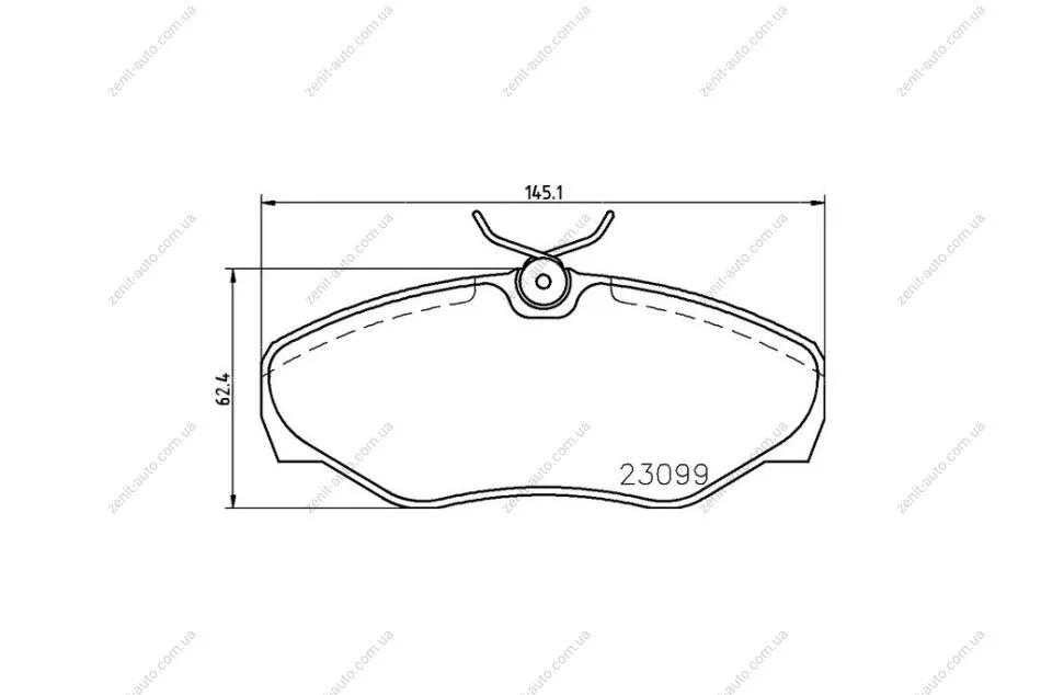 Колодки тормозные дисковые Nissan Primastar (02-),Renault Trafic II (01-) NISSHINBO NP2098 (фото 1)