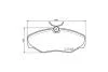 Колодки тормозные дисковые Nissan Primastar (02-),Renault Trafic II (01-) NISSHINBO NP2098 (фото 1)