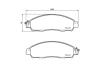 Колодки тормозные дисковые передние Nissan Leaf (17-), NV200 (10-), Serena (16-) NISSHINBO NP2106 (фото 2)