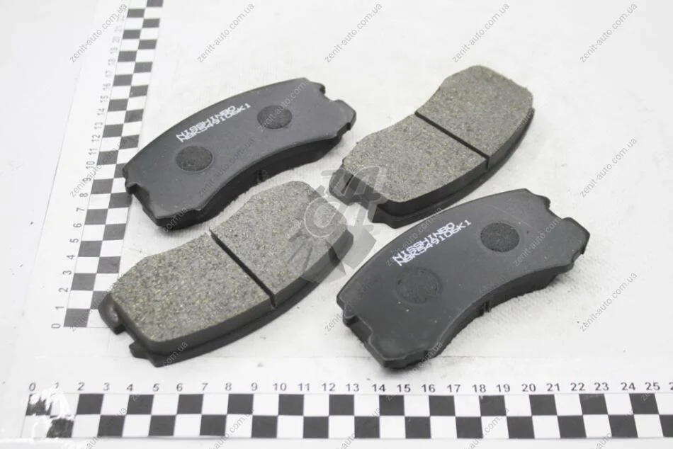 Колодки тормозные дисковые передние Mitsubishi Lancer 1.3, 1.6 (03-) NISSHINBO NP3005 (фото 1)