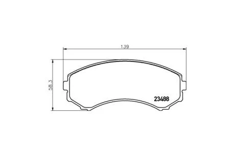 Колодки гальмівні дискові передні Strong Ceramic Mitsubishi Pajero 2.5, 3.2, 3.8 (06-) NISSHINBO NP3006SC