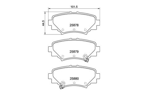 Колодки тормозные дисковые Mazda 3 (BM, BN) (13-) NISSHINBO NP5035