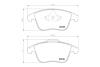 Колодки тормозные дисковые передние Ford Galaxy (06-15)/Mondeo (07-15)/S-Max (06-14)/Citroen C5(01-)/Peugeot 407 SW (04-10) NISSHINBO NP5077 (фото 3)