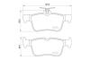 Колодки тормозные дисковые задние Ford Kuga (12-)/Mondeo (14-)/Ford Edge (15-) NISSHINBO NP5081 (фото 3)