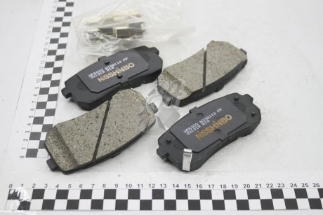 Колодки тормозные дисковые задние Hyundai H-1, ix55 2.5, 3.0 (08-) NISSHINBO NP6033 (фото 1)
