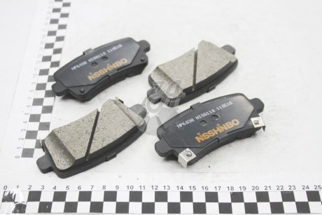 Колодки гальмівні дискові задні Chevrolet Malibu/Opel Insignia 1.8, 2.0, 2.4 (08-) NISSHINBO NP6038 (фото 1)