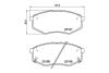 Колодки гальмівні дискові передние Hyundai i20 1.4, 1.6 (10-) NISSHINBO NP6039 (фото 3)