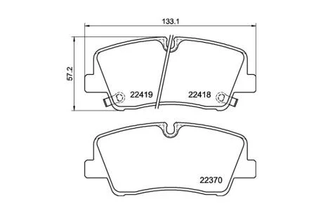 Колодки гальмівні дискові задні Strong Ceramic Hyundai H350 (15-) NISSHINBO NP6132SC