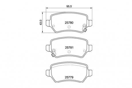 Колодки тормозные дисковые задние Kia CEED (JD) (12-) NISSHINBO NP6153 (фото 1)