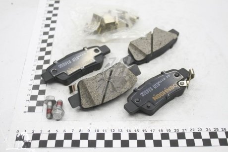 Колодки тормозные дисковые задние Honda CR-V III 2.0, 2.2, 2.4 (06-) NISSHINBO NP8014 (фото 1)