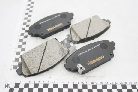 Колодки гальмівні дискові передні Honda Accord VI 1.8, 2.0, 2.3 (98-02) NISSHINBO NP8028 (фото 1)