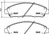 Колодки тормозные дисковые передние Honda Pilot (15-)/Acura MDX (YD_) (13-) NISSHINBO NP8034 (фото 2)