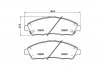 Колодки тормозные дисковые передние Honda Pilot (15-)/Acura MDX (YD_) (13-) NISSHINBO NP8034 (фото 1)