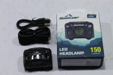 Ліхтар налобний (150Lm, 3W LED, 1200mAh, Sensor White/Red) NordCamp 'NC30210
