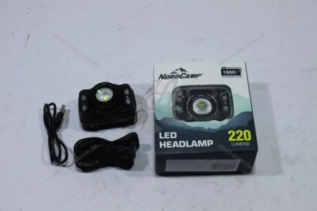 Ліхтар налобний (260Lm, 5W CREE XTE, 1800mAh, Zoom, Sensor White/Red) NordCamp 'NC30800
