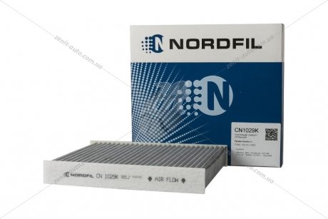 Фильтр салона (угольный) Ford Focus II 1.4-2.5 (03-12)/Volvo С30 1.6-2.0 (06-12), C70 2.4 (06-), S40 1.6-2.4 (04-), V50 1.8-2.4 (04-) NORDFI NORDFIL CN1029K (фото 1)