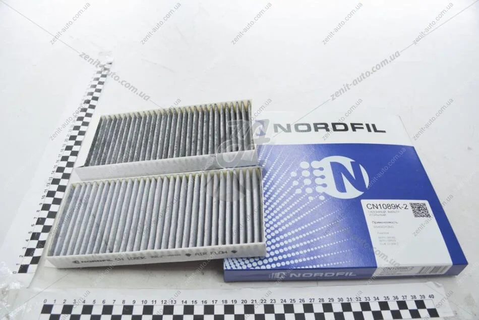 Фильтр салона (угольный) Ssangyong Actyon 2.0, 2.0Xdi (05-), Kyron 3.2, 2.0Xdi, 2.7Xdi (05-) NORDFIL CN1089K-2 (фото 1)