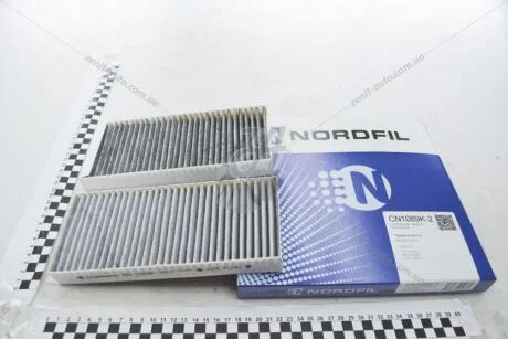 Фильтр салона (угольный) Ssangyong Actyon 2.0, 2.0Xdi (05-), Kyron 3.2, 2.0Xdi, 2.7Xdi (05-) NORDFIL CN1089K-2