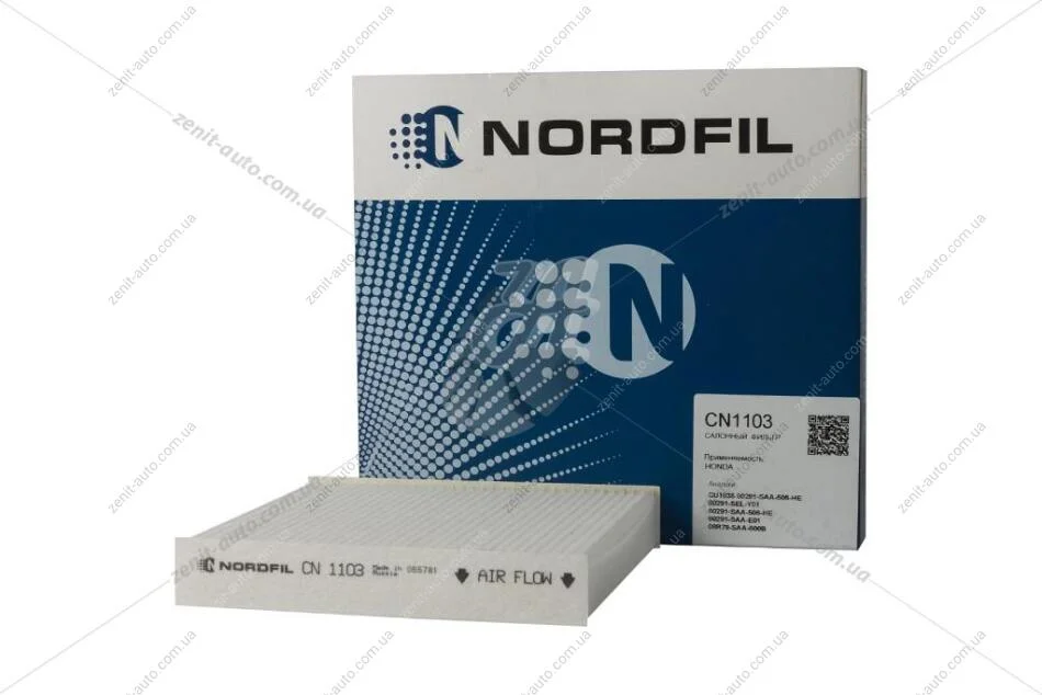 Фильтр салона Honda City, Jazz II, Fit II (GD)/Fiat Cedici/Suzuki Swift III,IV,SX4 NORDFIL CN1103 (фото 1)