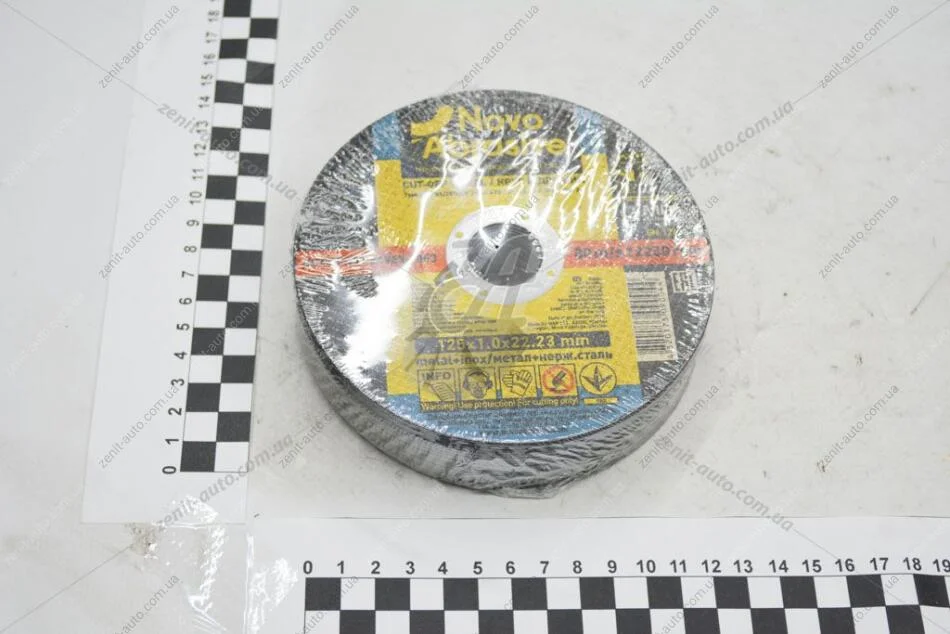 Круг отрезной по металлу 125*1,0*22,23 (кратно 25) NOVOABRASIVE NovoAbrasive WM12510 (фото 1)