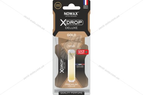 Ароматизатор целюлозний з капсулою X Drop Deluxe Gold NOWAX 'NX00065