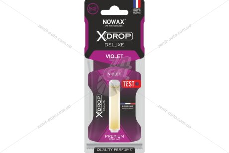 Ароматизатор целюлозний з капсулою X Drop Deluxe Violet NOWAX 'NX00069