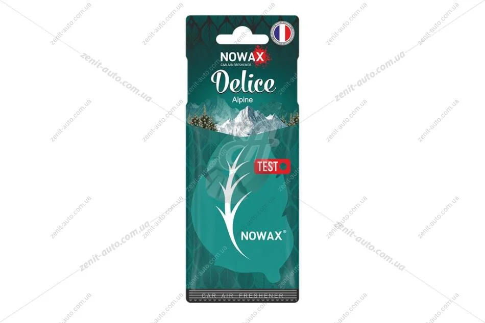 Ароматизатор - стікер паперовий Delice Alpine Nowax NOWAX NX00075 (фото 1)