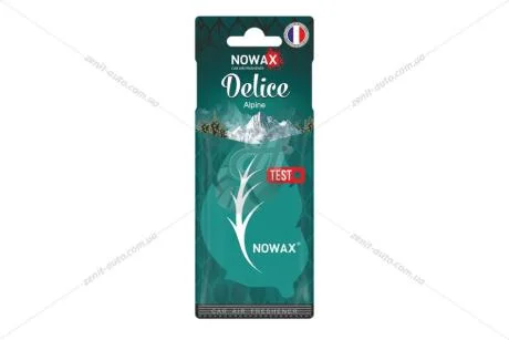 Ароматизатор - стікер паперовий Delice Alpine Nowax NOWAX NX00075