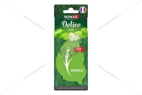 Ароматизатор - стікер паперовий Delice Apple Nowax NOWAX NX00076