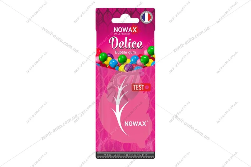 Ароматизатор - стікер паперовий Delice Bubble Gum Nowax NOWAX NX00078 (фото 1)