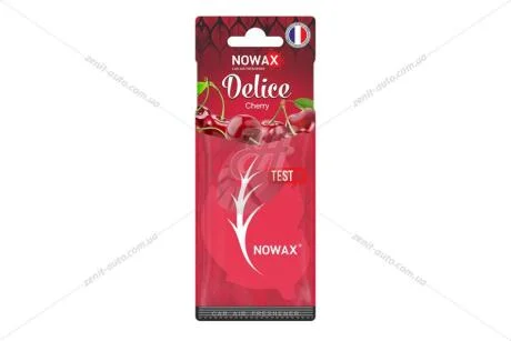 Ароматизатор - стікер паперовий Delice Cherry Nowax NOWAX NX00079